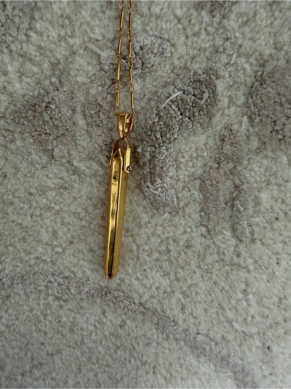 CAbi Gold Spike Pendant Necklace